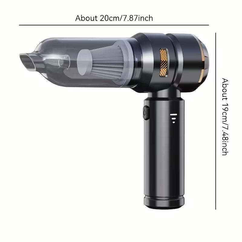Portable Handheld Vacuum Cleaner | USB Charging, 200W Power,