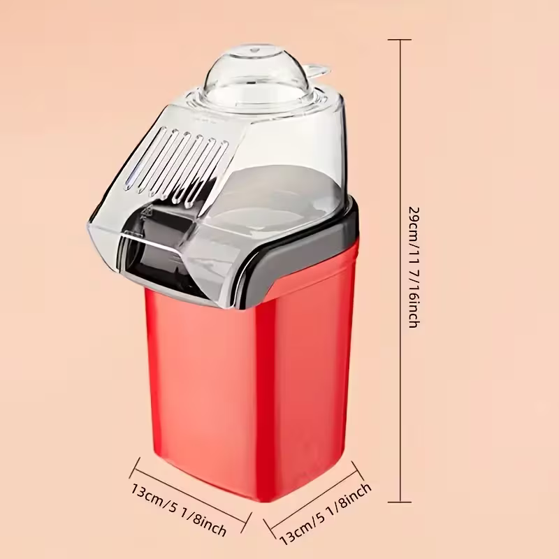 Electric Hot Air Popcorn Machine  (No Oil Needed, Crispy Kernel Heating)
