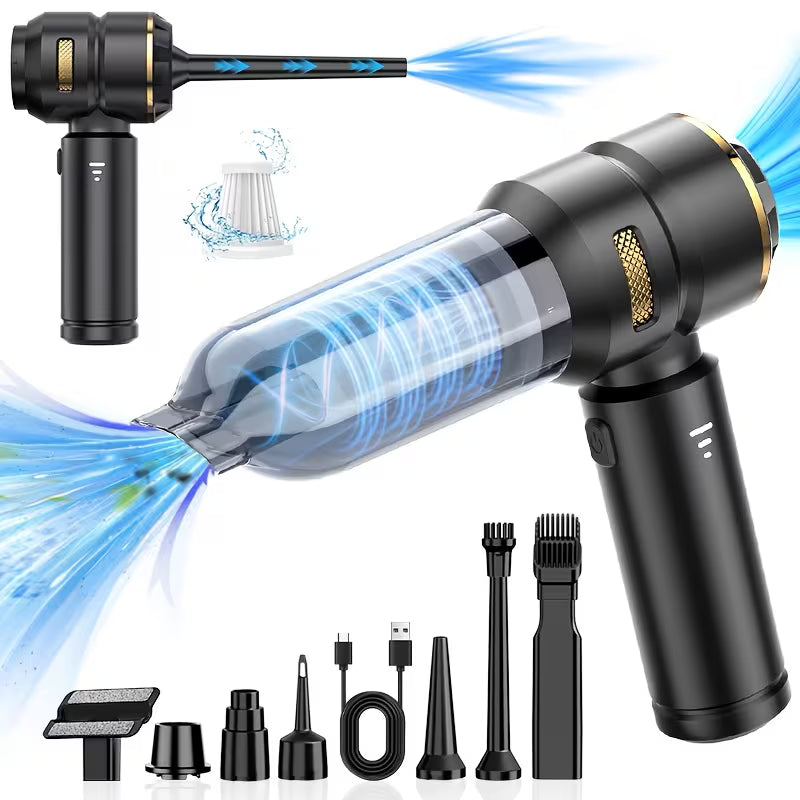 Portable Handheld Vacuum Cleaner | USB Charging, 200W Power,