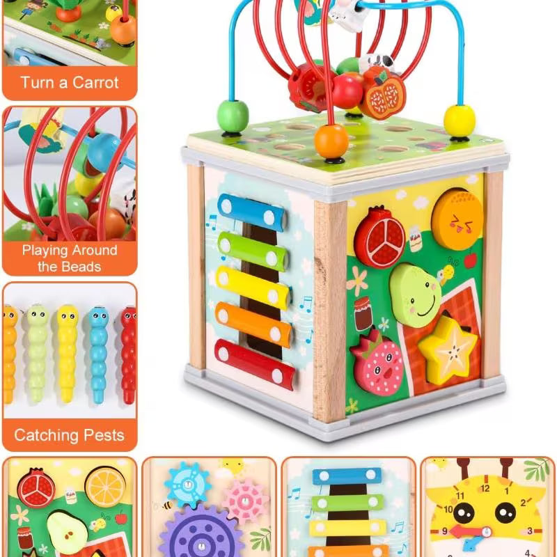 10-in-1 Multifunctional Luxury Toy Box Set with Bead Threading
