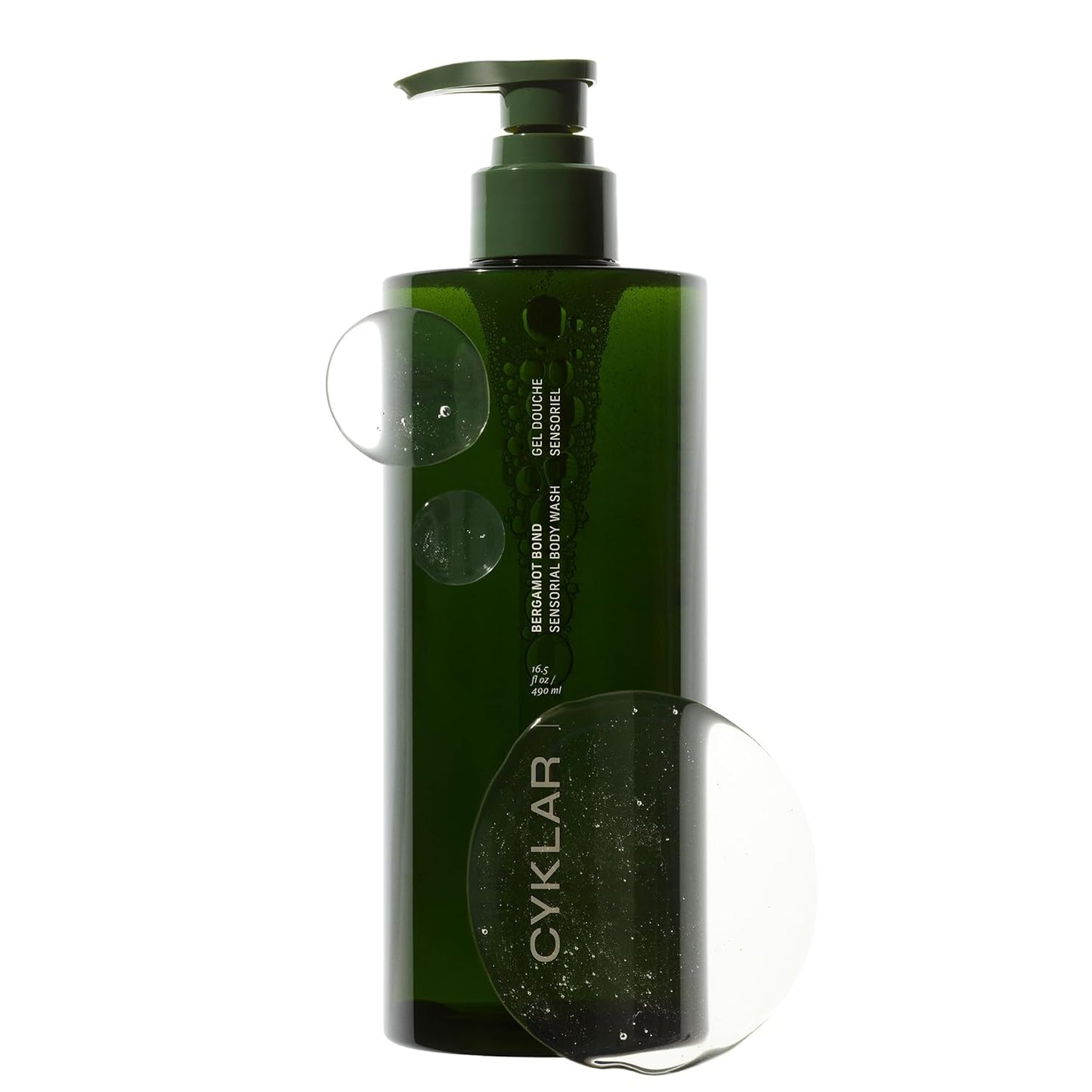 CYKLAR Sensorial Body Wash. Bergamot Bond Hydrating Cleanser with Moisture Locking Multi-Oil Complex, Sodium PCA and Glycerin. Nourishing Shower Gel for Women and Men, 16.5 Fl Oz Luxury Bodywash