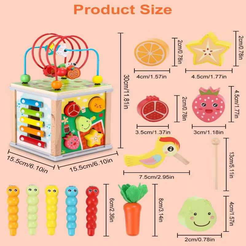 10-in-1 Multifunctional Luxury Toy Box Set with Bead Threading