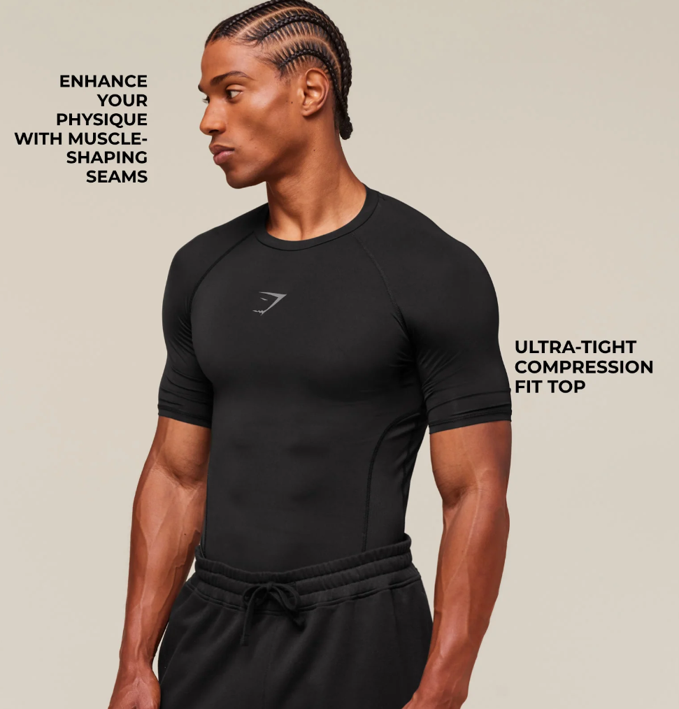 Gymshark Element Baselayer T-Shirt - Black