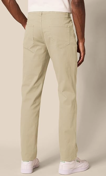 Amazon Essentials Men's 5-Pocket Stretch Twill Work Pants