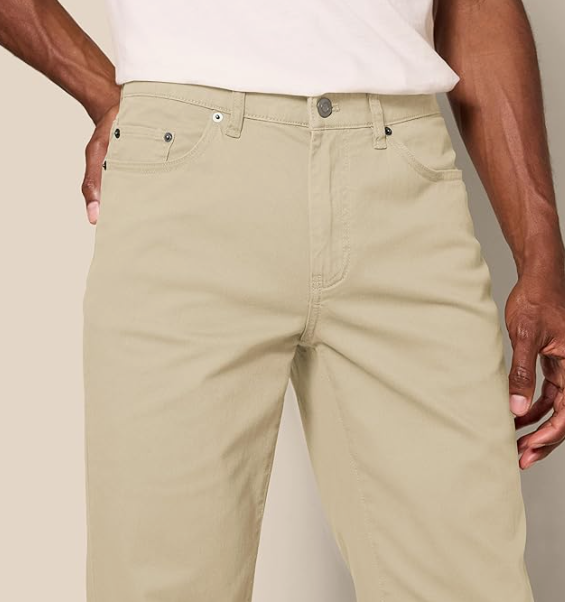 Amazon Essentials Men's 5-Pocket Stretch Twill Work Pants