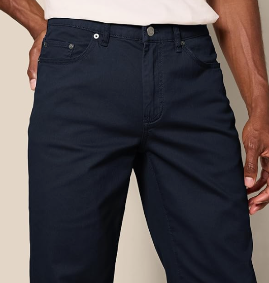 Amazon Essentials Men's 5-Pocket Stretch Twill Work Pants