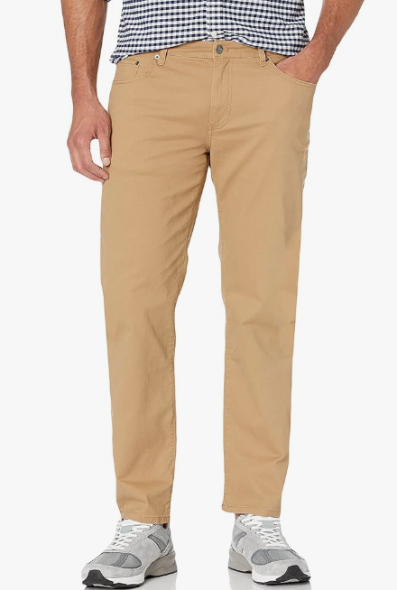 Amazon Essentials Men's 5-Pocket Stretch Twill Work Pants