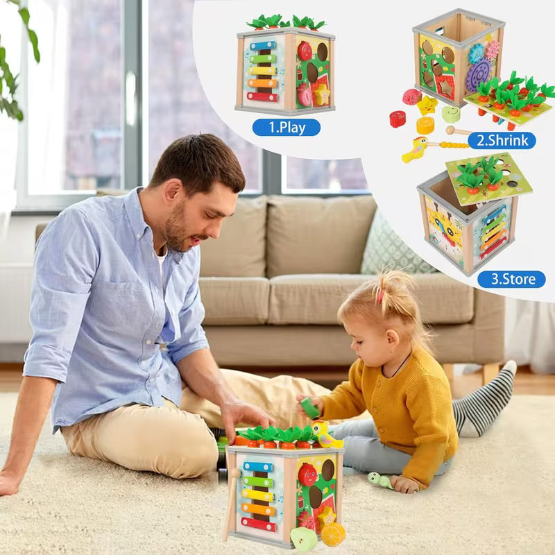10-in-1 Multifunctional Luxury Toy Box Set with Bead Threading