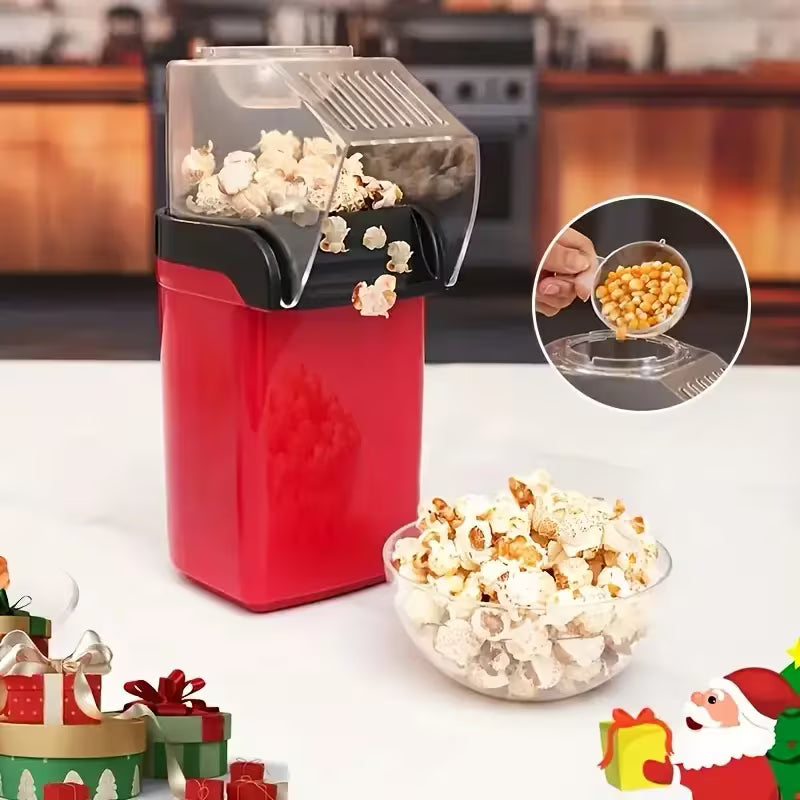 Electric Hot Air Popcorn Machine  (No Oil Needed, Crispy Kernel Heating)