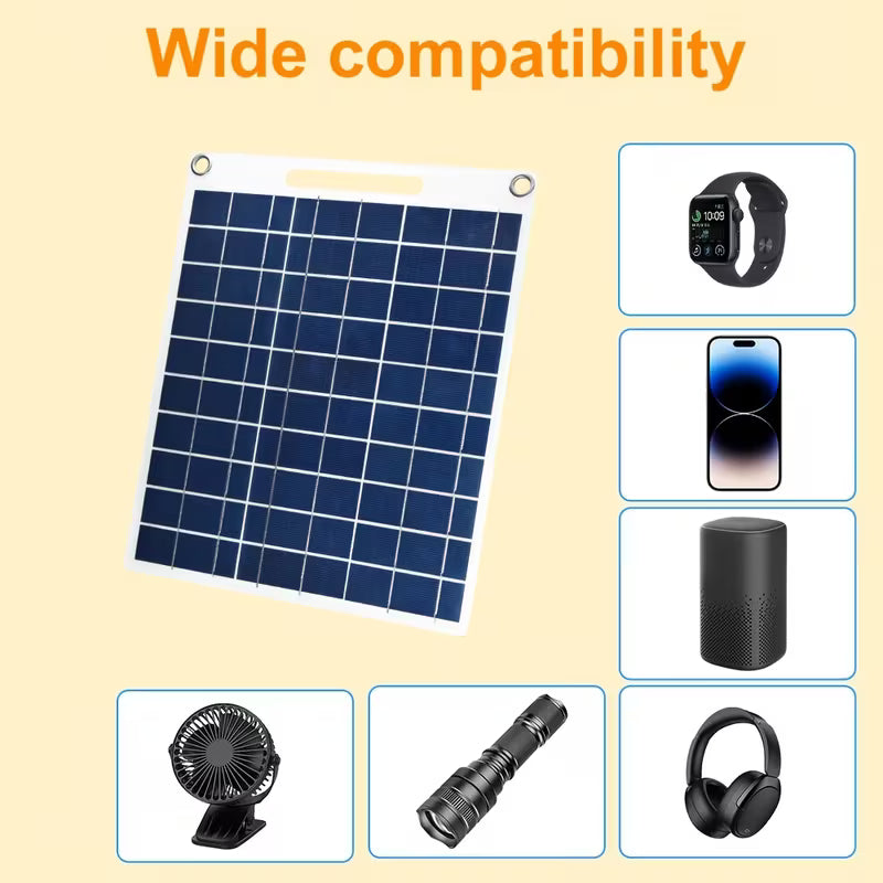 60W OUTDOOR FRIENDLY PORTABLE CHARGER 2X USB PORTS