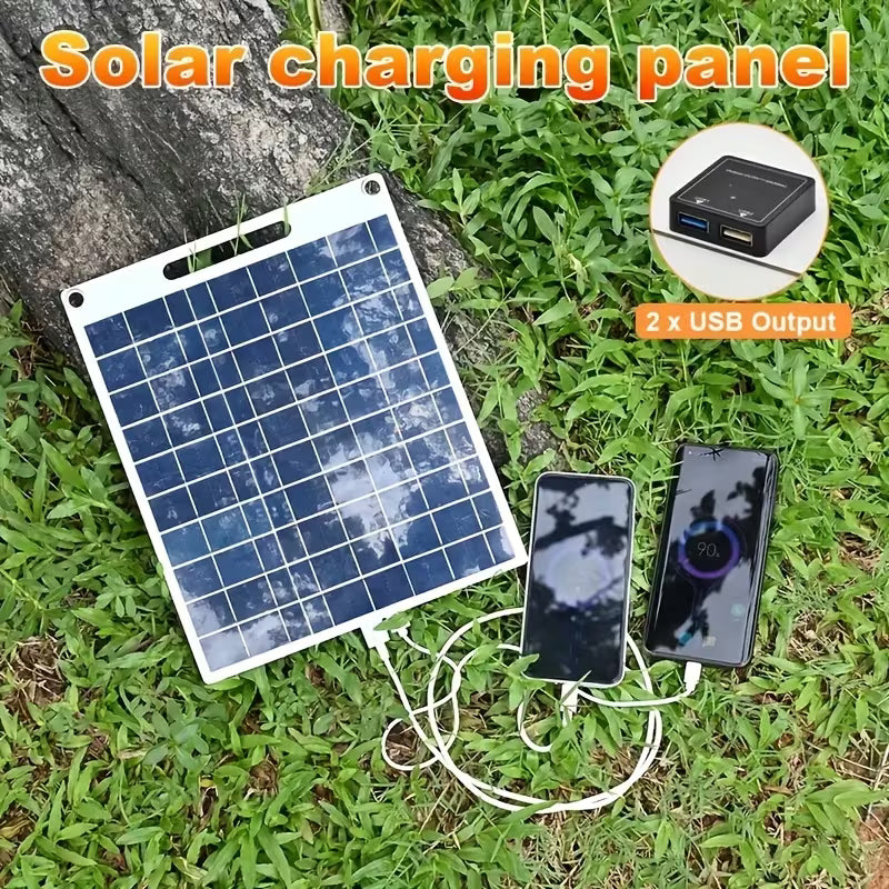 60W OUTDOOR FRIENDLY PORTABLE CHARGER 2X USB PORTS