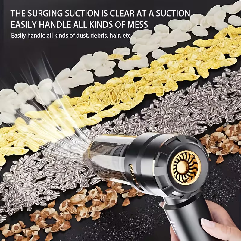 Portable Handheld Vacuum Cleaner | USB Charging, 200W Power,